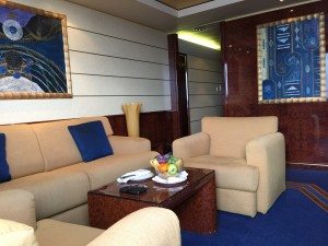 Royal Suite im Yacht Club der MSC Fantasia (Bild www.blog-kreuzfahrt.ch)