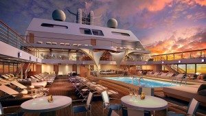 Pool Bereich auf dem Luxus-Schiff Seabourn Encore (Bild Seabourn)