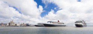 250'000 Schaulustige feierten mit den drei Königinnen (Bild Christopher Ison/Cunard Line)