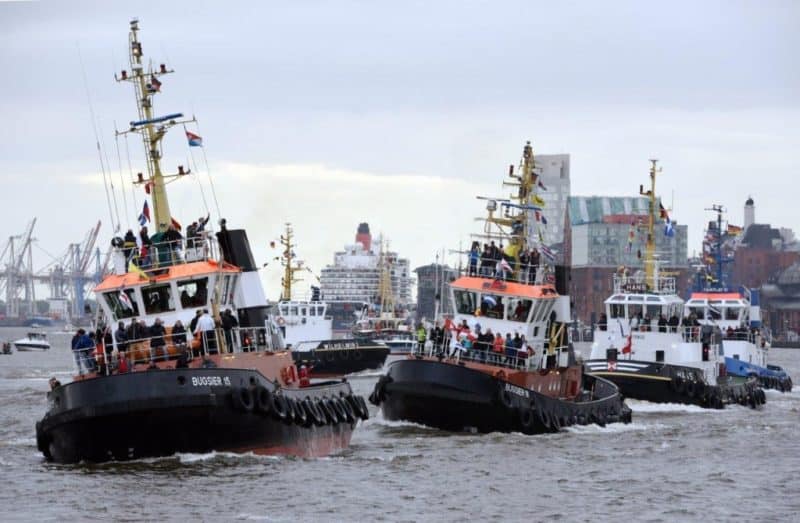 Eine Million Besucher und 300 Schiffe feierten den 826. Hamburger Hafengeburtstag