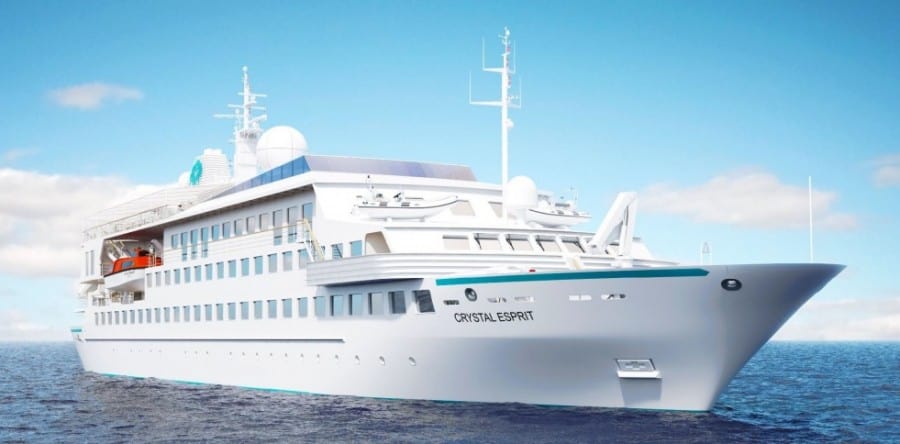 Luxus-Kreuzfahrtschiff Crystal Esprit bereist mit nur 62 Passagieren die Weltmeere