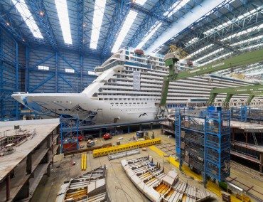 Ausdockung der Norwegian Escape in Papenburg am Samstag, 15. August