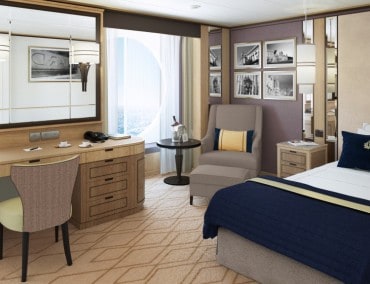 Queen Mary 2 erhält 15 luxuriöse, komfortable Single Kabinen
