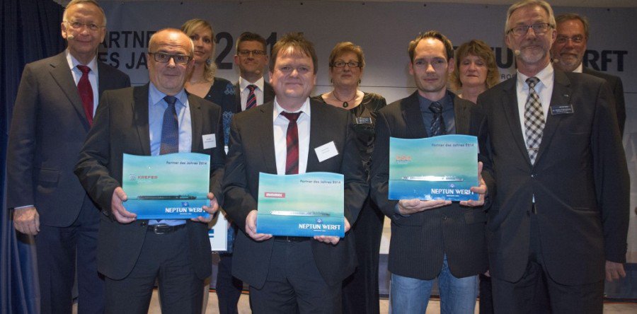 Neptun Werft ehrt ihre Partner des Jahres