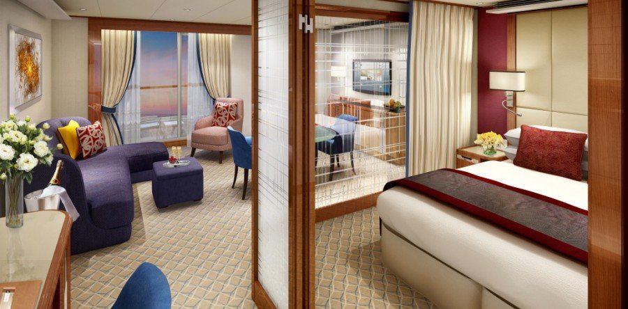 300 Suiten für 600 Gäste auf dem neuen Ultra-Luxus-Kreuzfahrtschiff Seabourn Encore