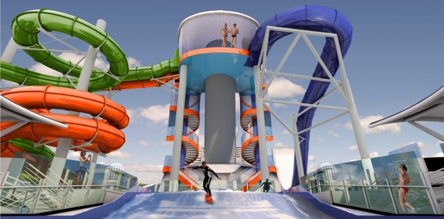 Liberty of the Seas erhält die erste Bommerang-Rutsche auf einem Kreuzfahrtschiff