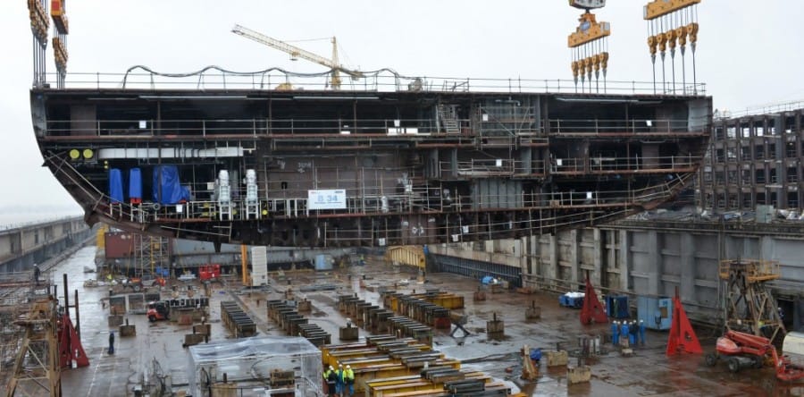 Kiellegung der Oasis 4 von Royal Caribbean
