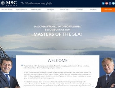 MSC Kreuzfahrten lanciert neues Job-Portal