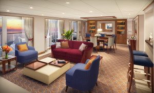 Ein Traum: Die Wintergarden-Suite auf der Seabourn Encore (Bild Seabourn)