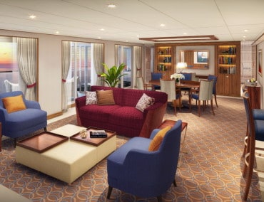 Das gibt’s nur auf der neuen Seabourn Encore: Suiten mit eigenem Solarium