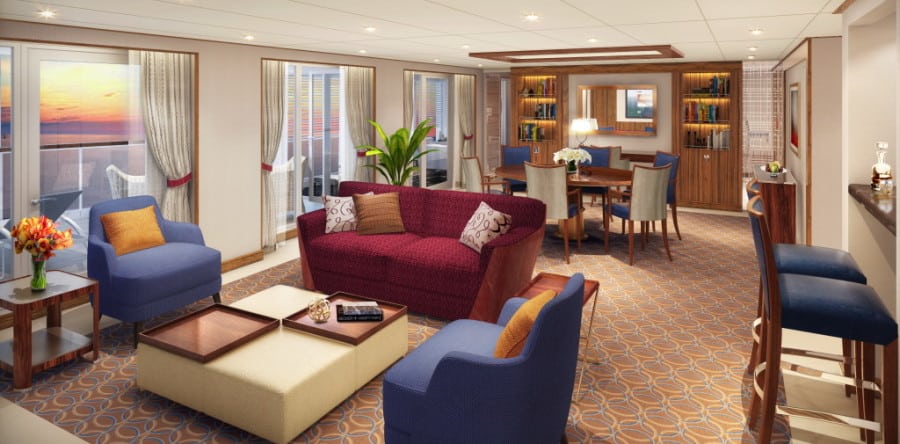 Das gibt’s nur auf der neuen Seabourn Encore: Suiten mit eigenem Solarium