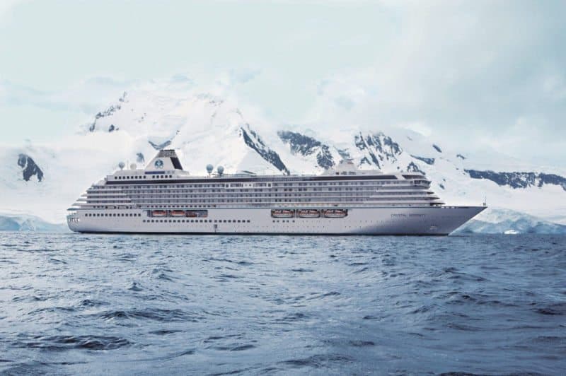 Crystal Serenity kombiniert eisblaue Meereslandschaften mit perfektem Luxus