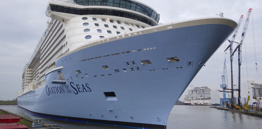 Ovation of the Seas verlässt voraussichtlich am Donnerstag Werfthafen in Papenburg