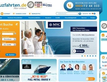 Kreuzfahrten.de ist bestes Kreuzfahrtenportal in Deutschland