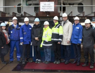 Mein Schiff 6 wächst täglich: Kiellegung in Turku