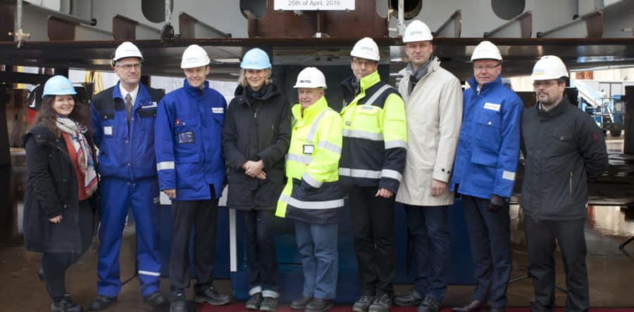 Mein Schiff 6 wächst täglich: Kiellegung in Turku