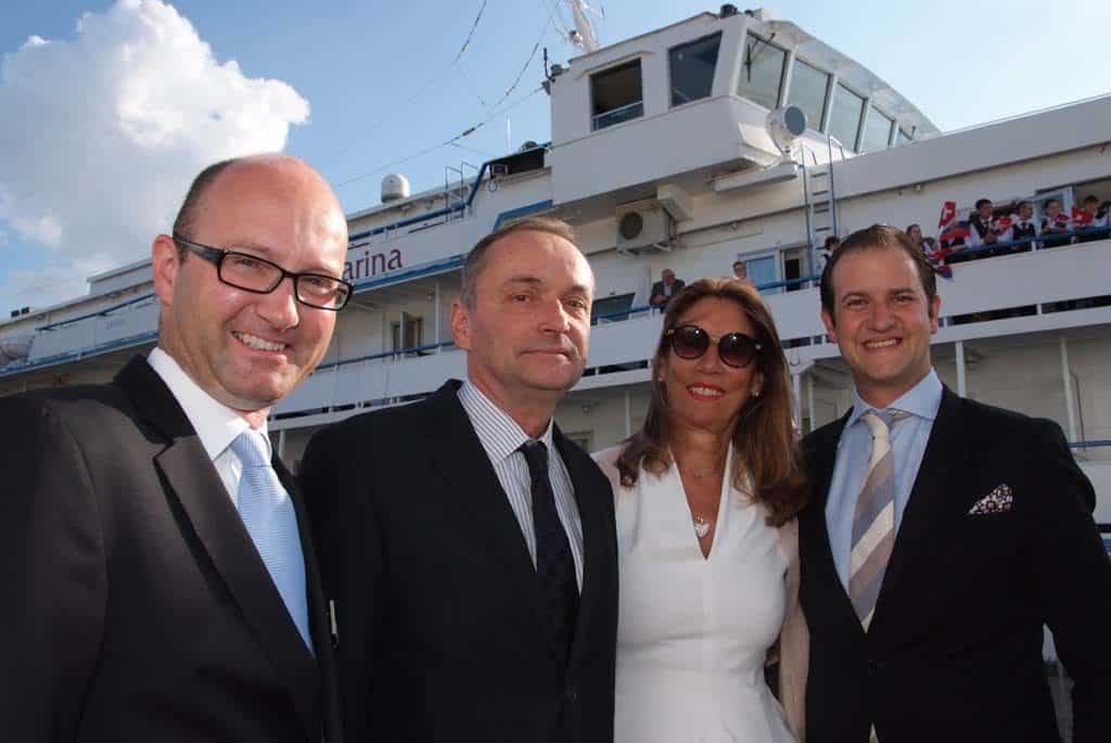 Mittelthurgau Geschäftsführer Stephan Frei, Pierre Helg, Botschafter der Schweiz in Moskau, Nazly Twerenbold und Karim Twerenbold, VR-Präsident der Twerenbold Reisen Gruppe - von links nach rechts (Bild Reisebüro Mittelthurgau)