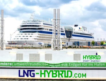 Emissionsarme Stromversorgung der AIDA Sol mit LNG erfolgreich