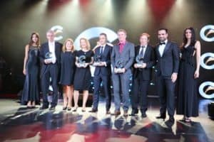 (v.l.n.r): Andi Hiltl (Onlinetours.ch), Dominika Lange (Costa Kreuzfahrten & AIDA Cruises Schweiz), Andrea Baumer (Kuoni Cruises), Roman Pfister (Cruisetour AG), Marco Strub (Hotelplan), George Studer (Cruise Center AG) und Luigi Stefanelli (Costa Kreuzfahrten & AIDA Cruises Schweiz) (Bild Stieger)