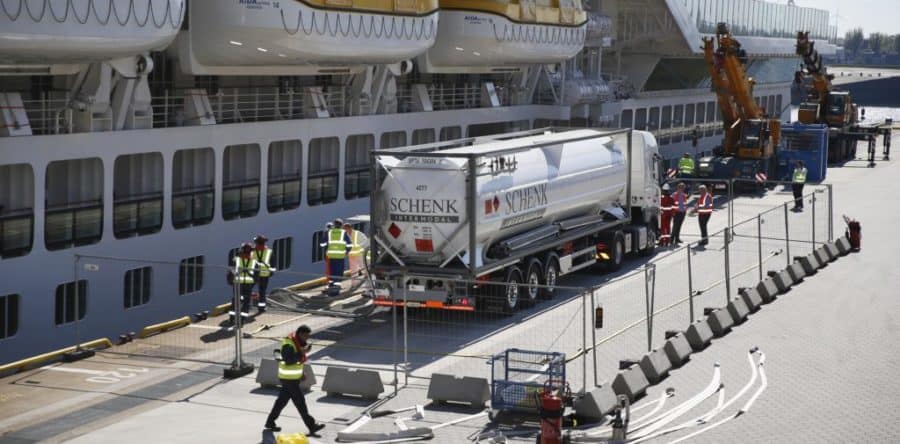 AIDA Prima absolviert Praxis-Test für LNG-Betrieb mit Erfolg