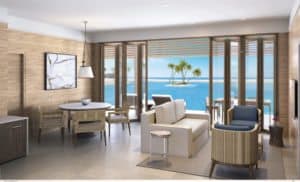 Villa mit zwei Schlafs-Zimmern auf Great Stirrup Cay (Bild Norwegian Cruise Line)