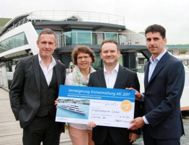 zCapital ersteigert erste Fahrt mit der MS 2017 zu Gunsten der Kinderkrebshilfe Schweiz