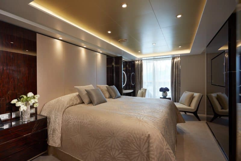 Suite auf dem "luxuriösesten Kreuzfahrtschiff der Welt", der Seven Seas Explorer (Bild Regent Seven Seas)