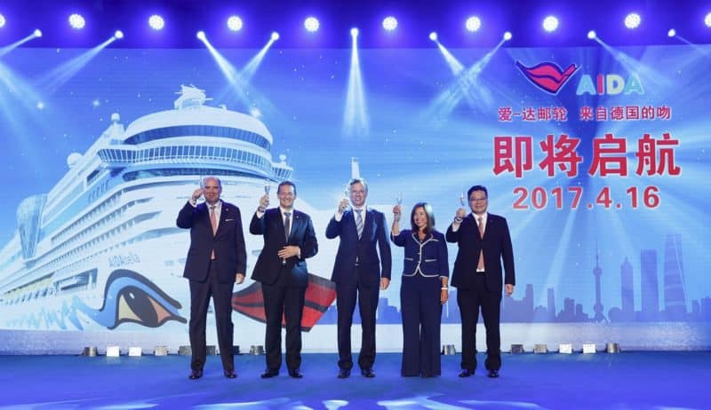 AIDA Bella lockt auch in China mit “Kreuzfahrt Made in Germany”