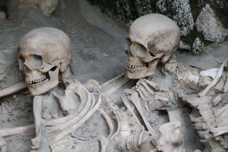 Rund 250 Skelette wurden in Herculaneum gefunden (Bild Stieger)
