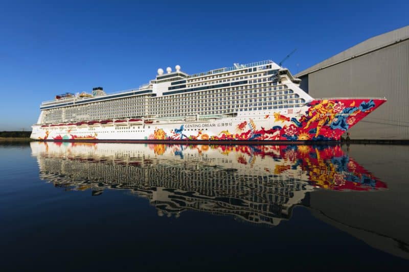 Genting Dream verlässt morgen Papenburg in Richtung Nordsee