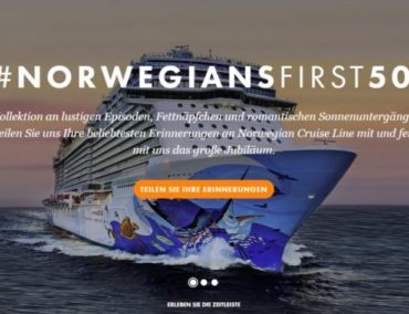 Norwegian Cruise feiert 50 Jahre und lädt Passagiere zum Teilen von Erinnerungen ein