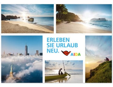 Buchungsstart für “Erleben Sie Urlaub neu” von AIDA Kreuzfahrten