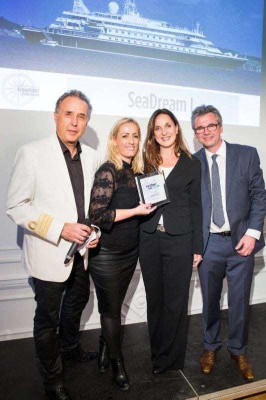SeaDream Yacht Club für Besten Service ausgezeichnet