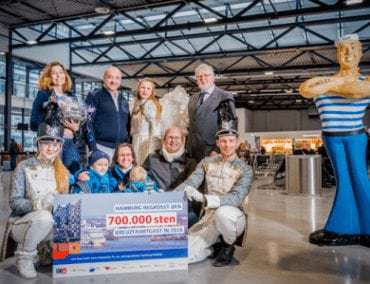 Hamburg begrüsst den 700’000sten Kreuzfahrtpassagier