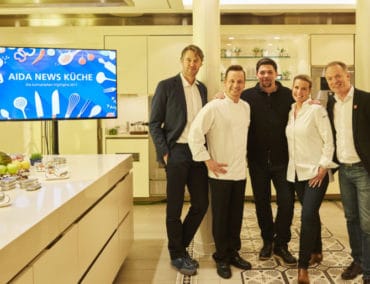 AIDA-Kooperation mit dem Rockstar unter Deutschlands TV-Köchen
