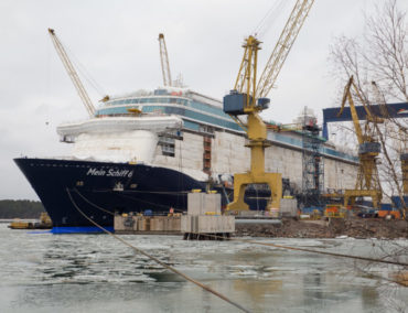 Die Mein Schiff 6 schwimmt: Noch vier Monate bis zur Jungfernfahrt