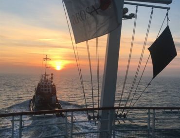 Überführung der A-Rosa Viva über die Nordsee und durch den Ärmelkanal