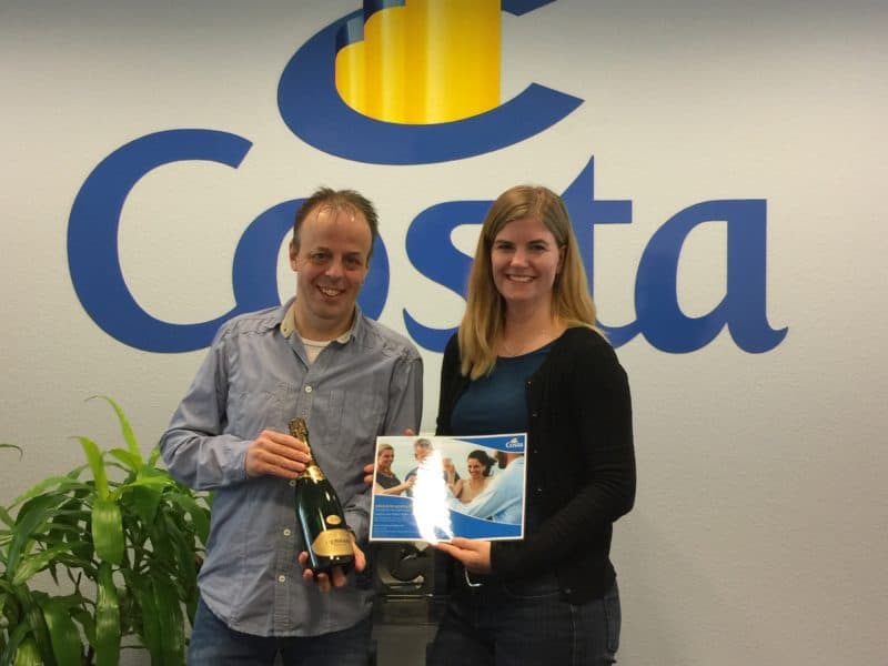 Ruedi Wenger gewinnt Costa-Kreuzfahrt bei Stiegers Kreuzfahrt Tipps