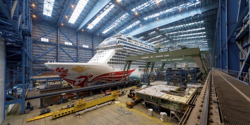 Ausdocken der Norwegian Joy in der Meyer Werft steht kurz bevor