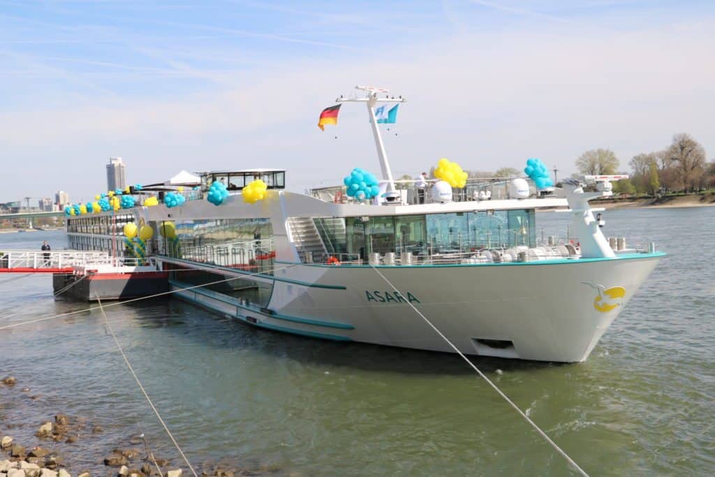 Die MS Asara, das neue Flusskreuzfahrtschiff von Phoenix verkehrt auf