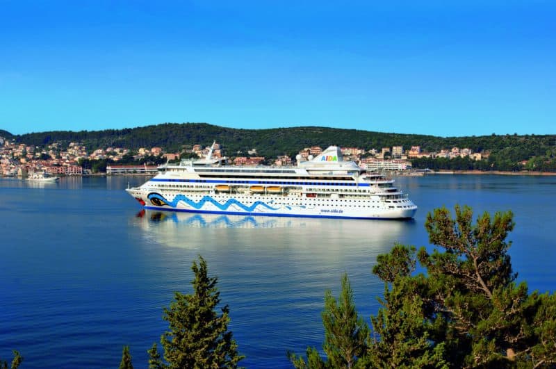 AIDA Aura läuft am Montagmorgen in Hamburg ein