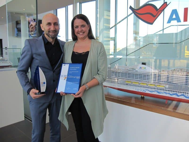 AIDA als Top-Ausbildungsbetrieb im Bereich Dialogmarketing ausgezeichnet