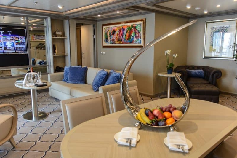 Die mehr als 100 m2 grosse Owner’s Suite ist die luxuriöseste Art, die Silver Muse zu erleben