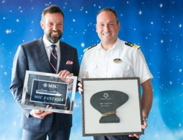 MSC Fantasia feiert Erstanlauf in Kiel