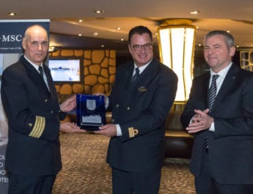MSC Preziosa feierte den Erstanlauf im Hamburger Hafen