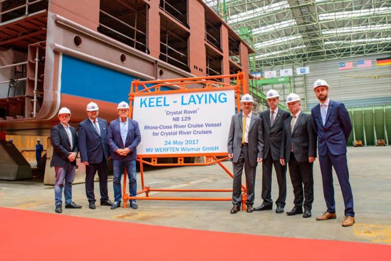 Kiellegung der Crystal Debussy und Crystal Ravel