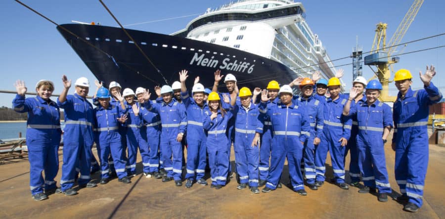 51’000 Handtücher und 12’200 Kopfkissen sind auf der Mein Schiff 6 bereit