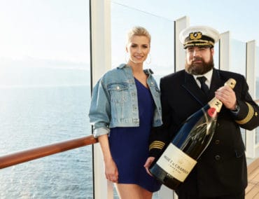 Lena Gercke ist für die Taufe der AIDA Perla am Freitag bereit