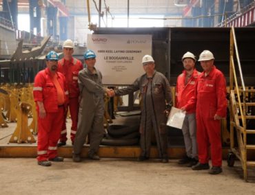 Kiellegung der Le Bougainville und Le Dumont-d‘Urville