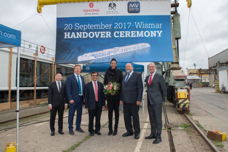 MV Werften übergibt mit Crystal Mahler zweites luxuriöses Flusskreuzfahrtschiff